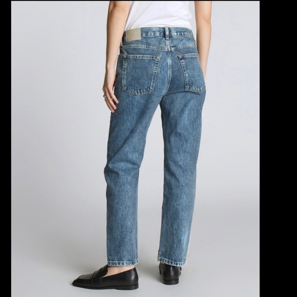 NWT: everlane “the rigid slouch jean” relaxed straight jean- acid wash - Picture 5 of 6